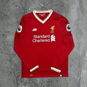 Sadio mane liverpool 2017 2018 new balance football soccer jersey long sleeve